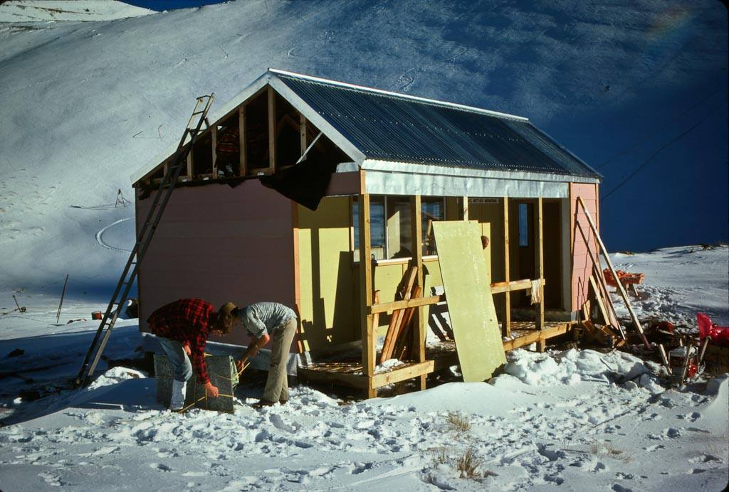 Hut Build circa 1975